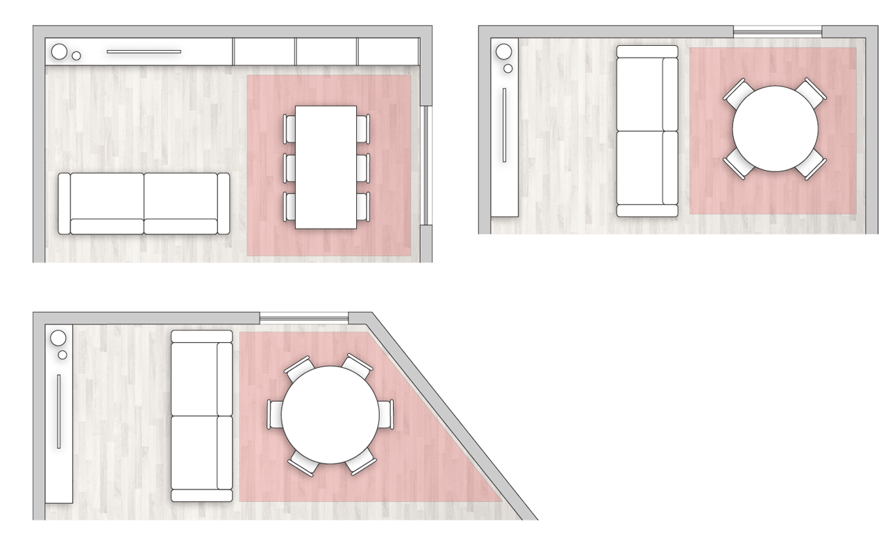 نقشه طراحی آشپزخانه و اتاق نشیمن
